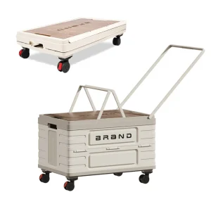 360° Rotating Foldable Storage Cart –