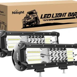Triple Row Flood Spot Combo LED Light Bar 12Inch 180W