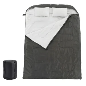 Double Sleeping Bag for Adults with Pillow